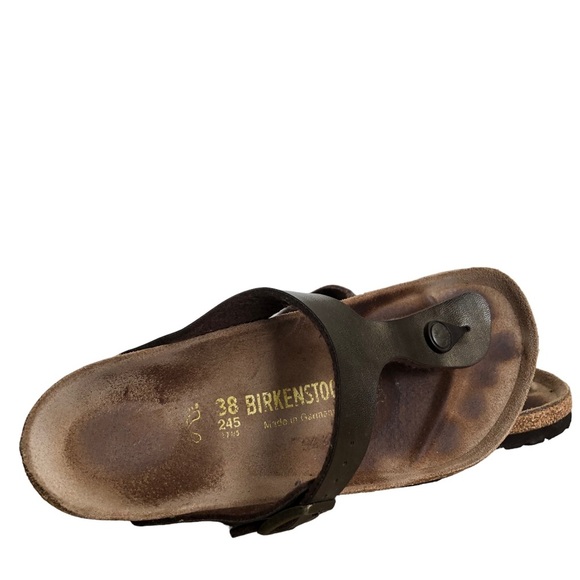 BIRKENSTOCK‎ Brown Gizeh T strap Thongs SANDALS Size EUR 38 US Womens 7 - Picture 5 of 6